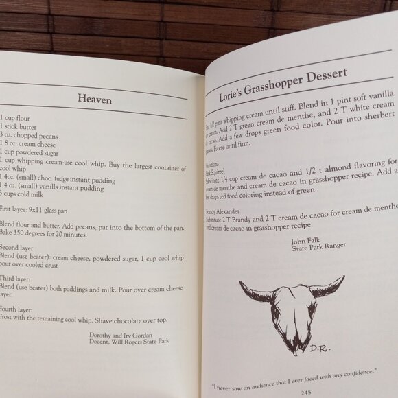 Will Rogers Cookbook Revised Edition Editor Donna Raymond Hardcover 1992 - Picture 9 of 10